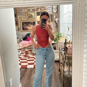 Miaou Red Latex Top